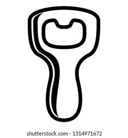 Isolated bottle opener icon. Vector illustration design