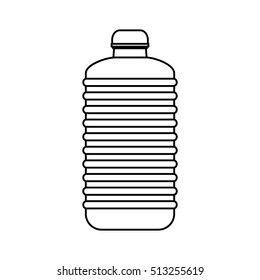 Isolated bottle of water design