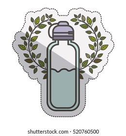 Isolated bottle of water design