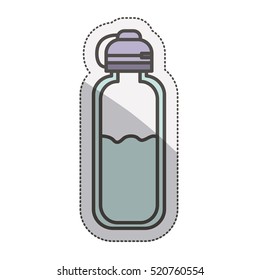 Isolated bottle of water design