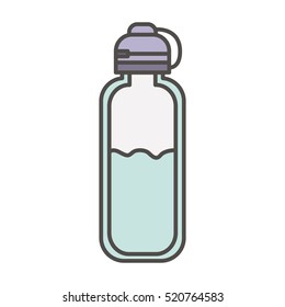 Isolated bottle of water design