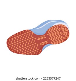 Isolated bottom view of a soccer shoe Vector