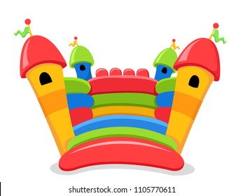 Isolated Bouncy Castle Illustration