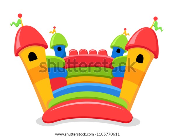 Isolated Bouncy Castle Illustration Stock Vector (Royalty Free) 1105770611