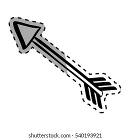 Isolated bow arrow icon vector illustration graphic design