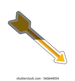 Isolated bow arrow icon vector illustration graphic design