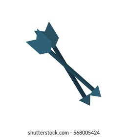 Isolated bow arrows icon vector illustration graphic design