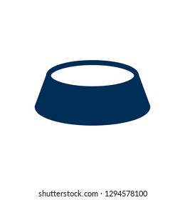 Isolated bowl icon symbol on clean background. Vector dish element in trendy style.