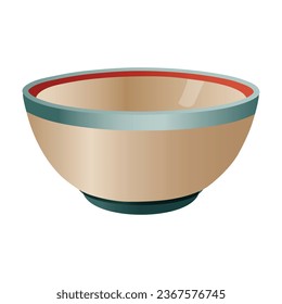 Isolated Bowl on White Background