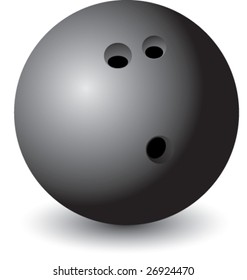 isolated bowling ball