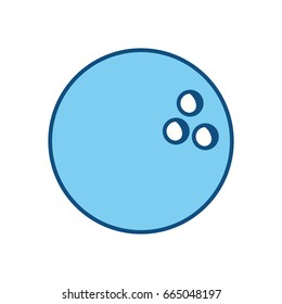 isolated bowling ball