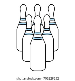 Isolated bowling pin design