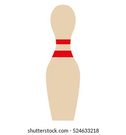 isolated bowling pin icon vector illustration graphic design
