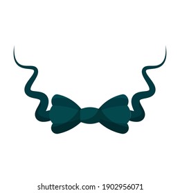 Isolated Bowtie Dad happy fathers day holiday icon- Vector