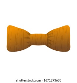 Isolated bowtie image. Retro vintage clothes - Vector