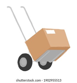 Icono de comercio electrónico de caja aislada - Vector