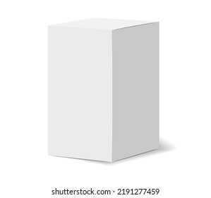 Isolated box packaging, realistic isolated white background, vector illustration, cosmetics box vector, boxes package	
