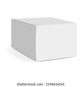 Isolated box packaging, realistic isolated white background, vector illustration, cosmetics box vector, boxes package