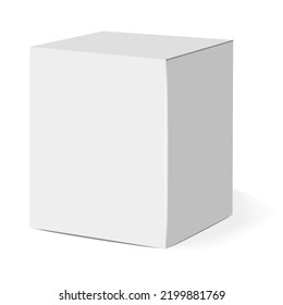 Isolated box packaging, realistic isolated white background, vector illustration, cosmetics box vector, boxes package