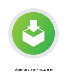 Isolated Boxing Icon Symbol On Clean Background. Vector Packaging Element In Trendy Style.