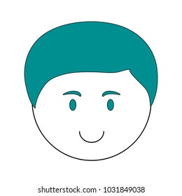Isolated boy cartoon design