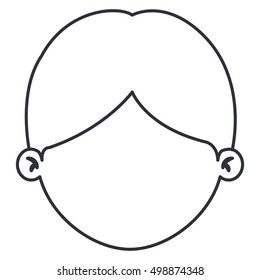 Isolated boy cartoon design
