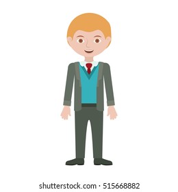 Isolated boy cartoon design