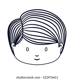 Isolated boy cartoon design