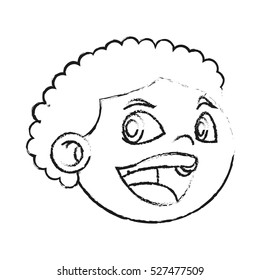 Isolated boy cartoon design
