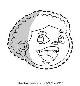 Isolated boy cartoon design
