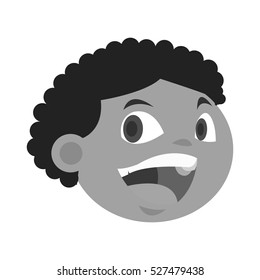 Isolated boy cartoon design
