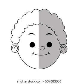 Isolated boy cartoon design