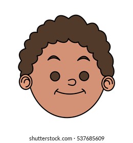 Isolated boy cartoon design
