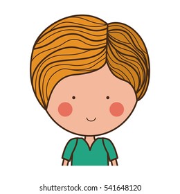 Isolated boy cartoon design