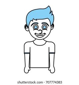 Isolated boy cartoon design