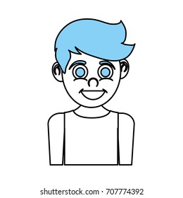 Isolated boy cartoon design