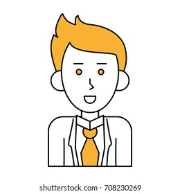 Isolated boy cartoon design