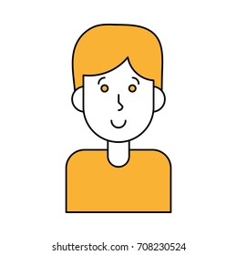 Isolated boy cartoon design