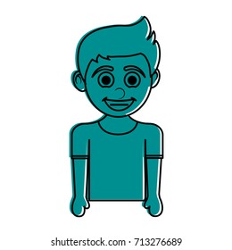 Isolated boy cartoon design