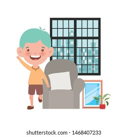 Isolated boy cartoon design vector illustration