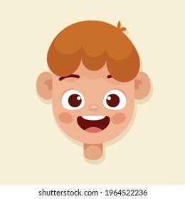 Symbole für Kinderhilfsmittel von isolierten Kindern - Vektorgrafik
