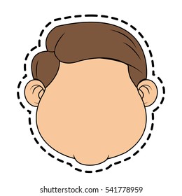 Isolated boy design