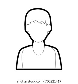 Isolated boy design