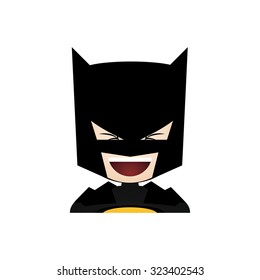 Isolated boy with a halloween costume and a facial expression