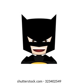 Isolated boy with a halloween costume and a facial expression