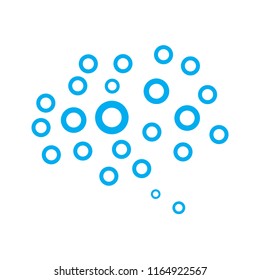 Isolated brain network icon. Artificial intelligence