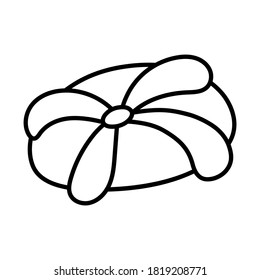 Isolated bread of the dead. Day of the Dead - Vector