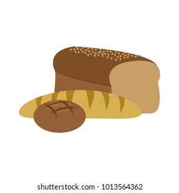 Isolated bread design