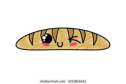 Isolated bread design