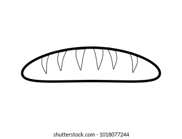 Isolated bread design